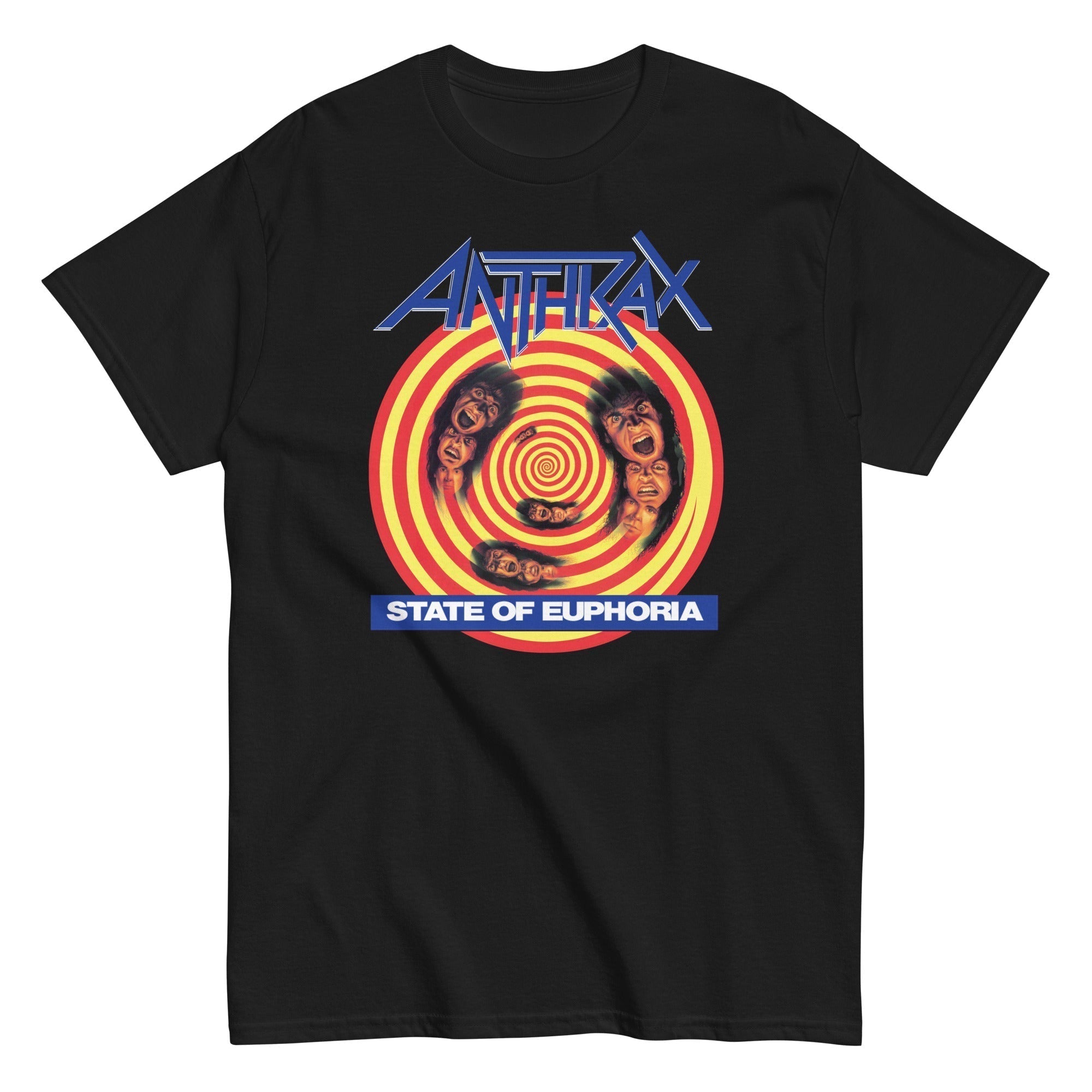Anthrax State Of Euphoria Mens T Shirt Black Hoodie, Sweatshirt | ZylaModa.com