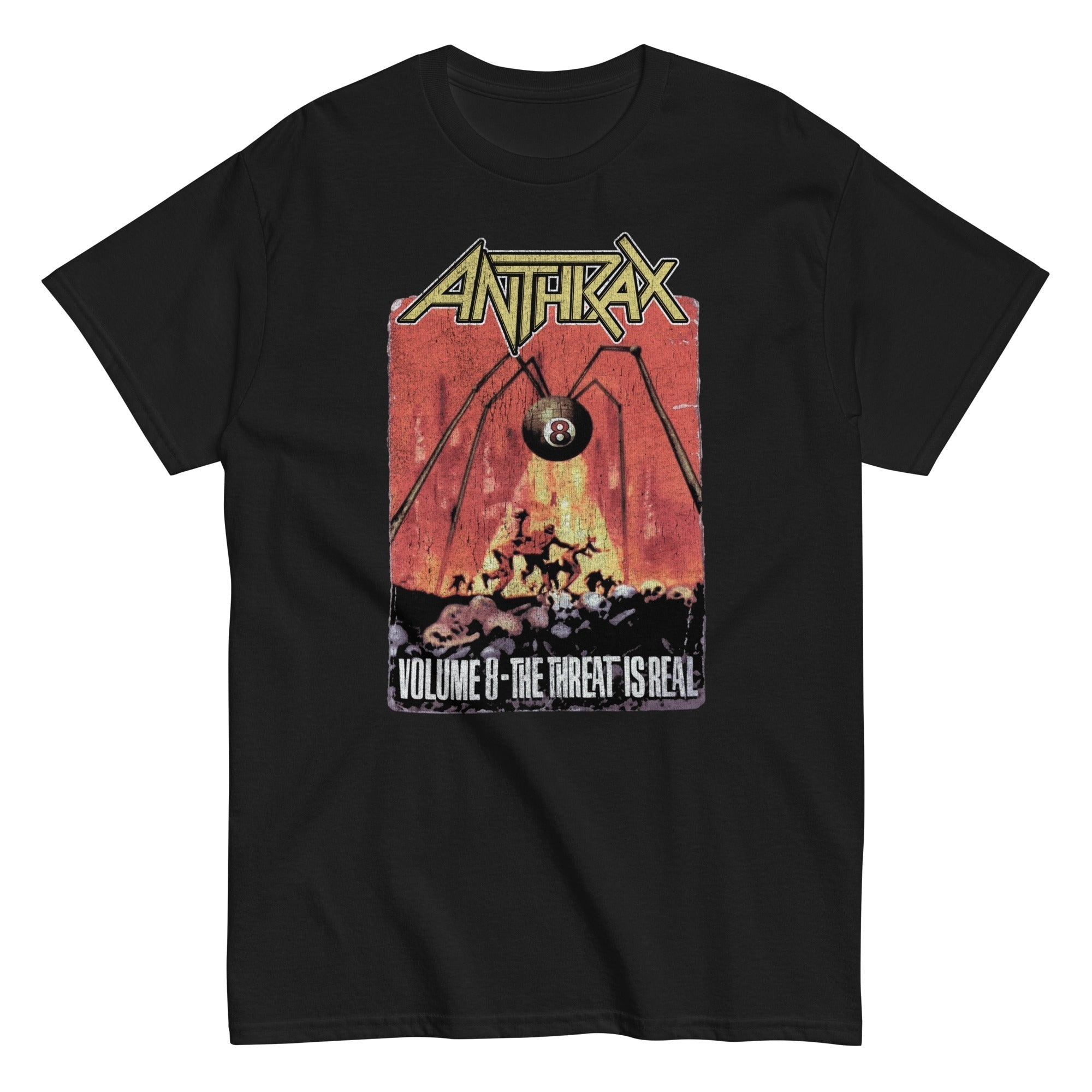 Anthrax The Threat Is Real Mens T Shirt Black Hoodie, Sweatshirt | ZylaModa.com