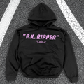 "P.K. RIPPER" CRACKED PINK BLACK HOODIE T-Shirts, Sweatshirt | ZylaModa.com (Image 1)