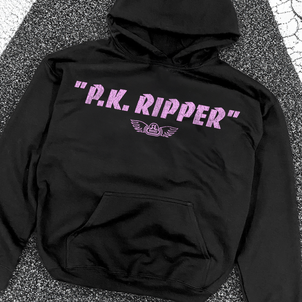 "P.K. RIPPER" CRACKED PINK BLACK HOODIE T-Shirts, Sweatshirt | ZylaModa.com (Image 2)