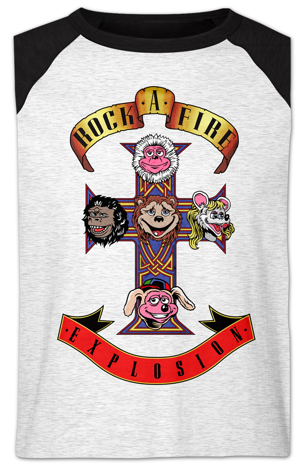 Appetite Rock-afire Explosion Raglan Baseball Shirt Hoodie, Sweatshirt | ZylaModa.com (Image 2)