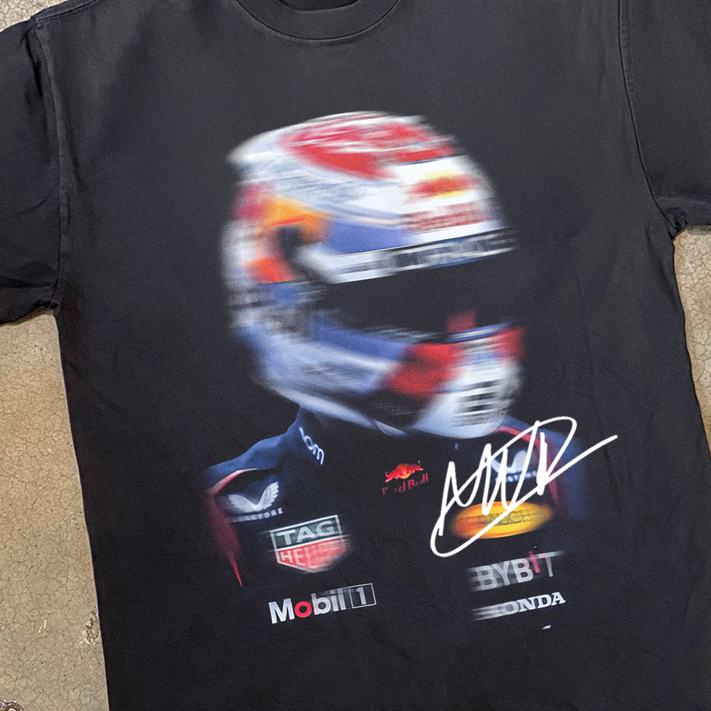 VERSTAPPEN 'MAX SPEED' HEAVY BLACK T-SHIRT Hoodie, Sweatshirt | ZylaModa.com (Image 2)