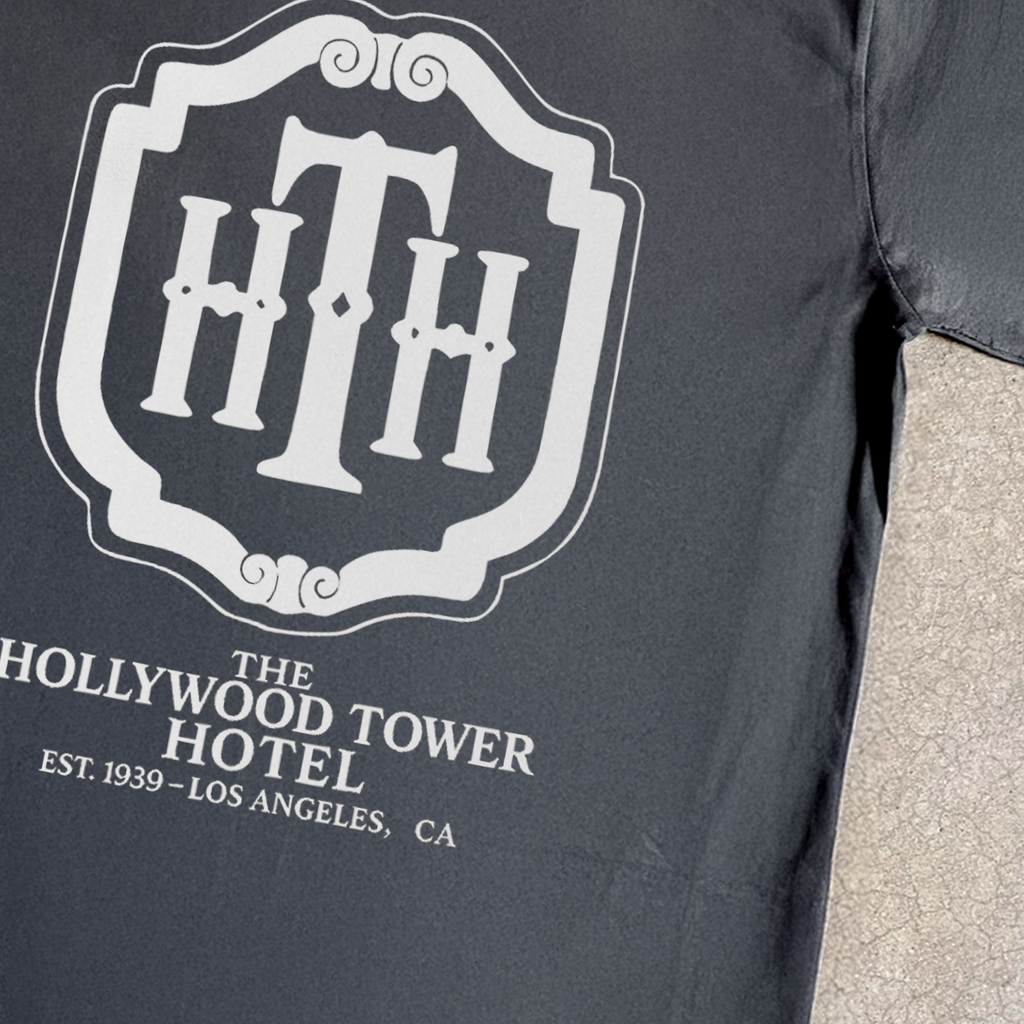 'TOWER OF TERROR' HOLLYWOOD HOTEL HEAVYWEIGHT BLACK T-SHIRT Hoodie, Sweatshirt | ZylaModa.com (Image 2)