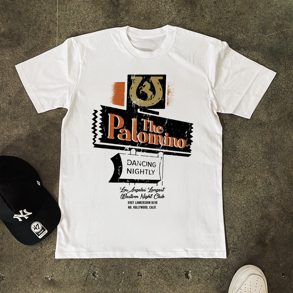 'THE PALOMINO' HEAVY WHITE T-SHIRT Hoodie, Sweatshirt | ZylaModa.com (Image 1)