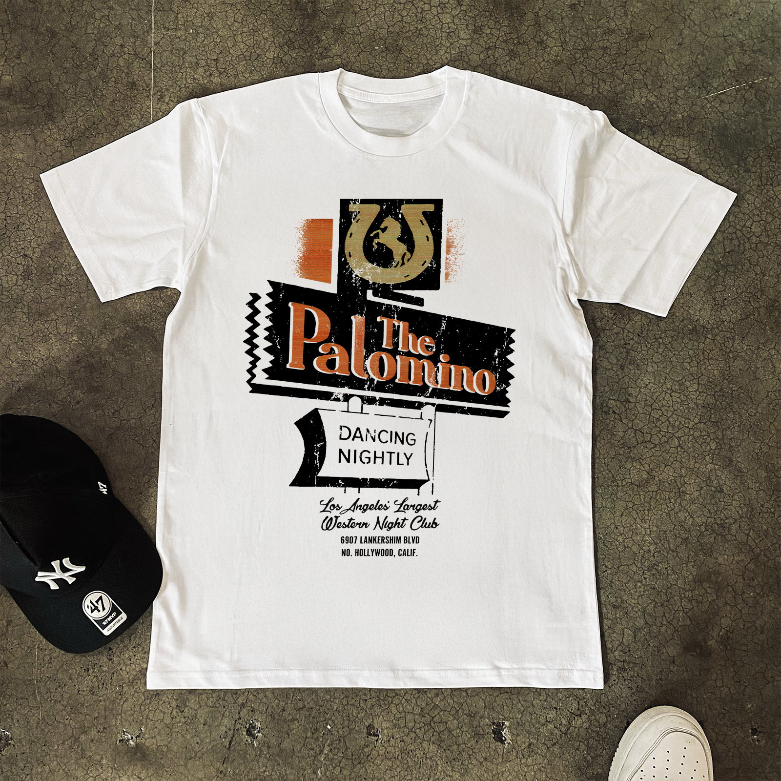 'THE PALOMINO' HEAVY WHITE T-SHIRT Hoodie, Sweatshirt | ZylaModa.com (Image 1)