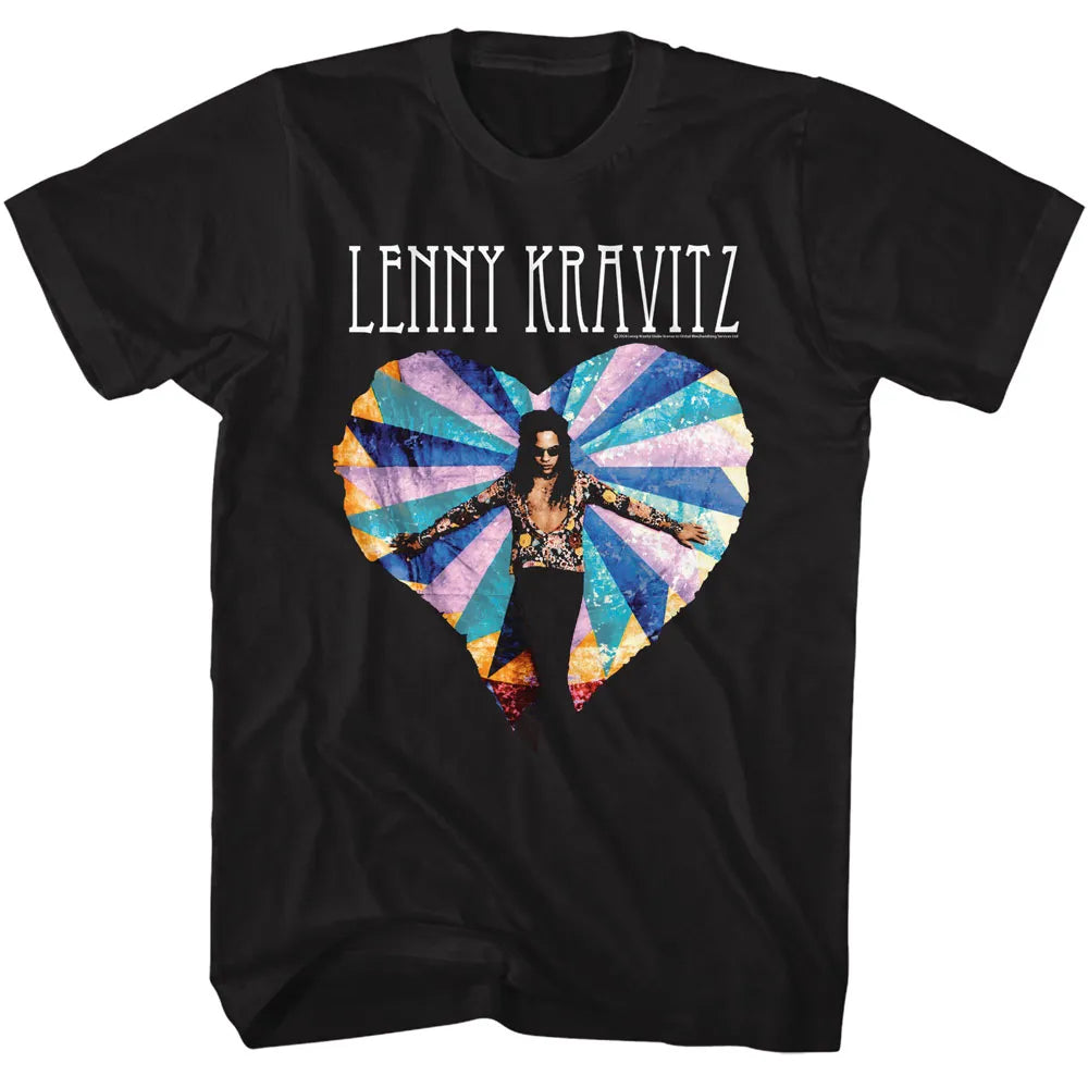 Lenny Kravitz Multicolor Heart Official T-Shirt Hoodie, Sweatshirt | ZylaModa.com