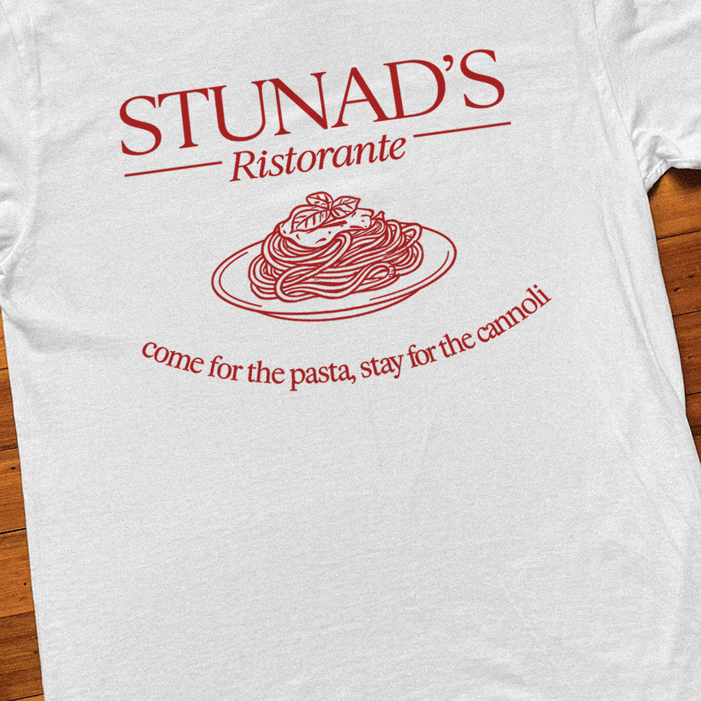 'STUNAD'S RISTORANTE' WHITE T-SHIRT Hoodie, Sweatshirt | ZylaModa.com (Image 2)