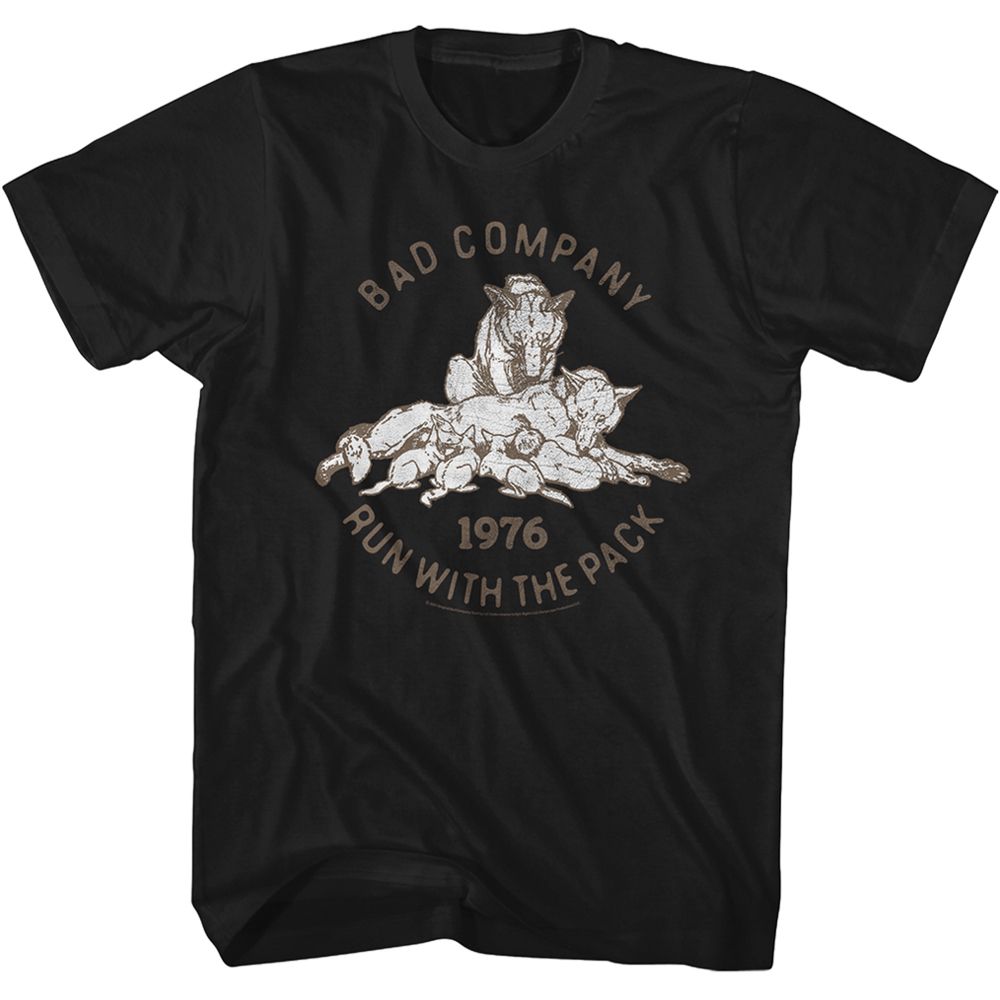 Bad Company - Run With The Pack Boyfriend Tee Hoodie, Sweatshirt | ZylaModa.com