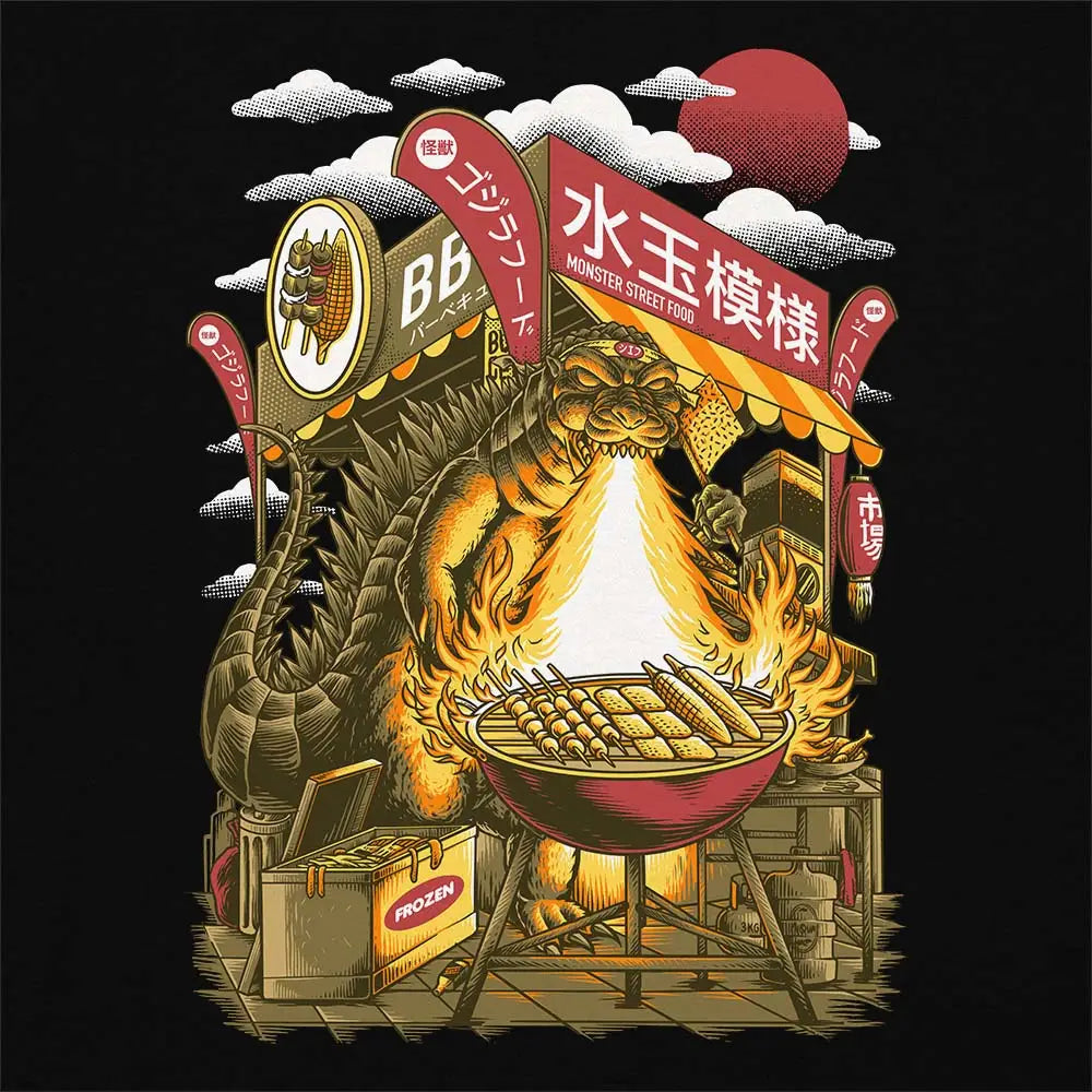 BBQ Kaiju T-Shirt Hoodie, Sweatshirt | ZylaModa.com (Image 1)