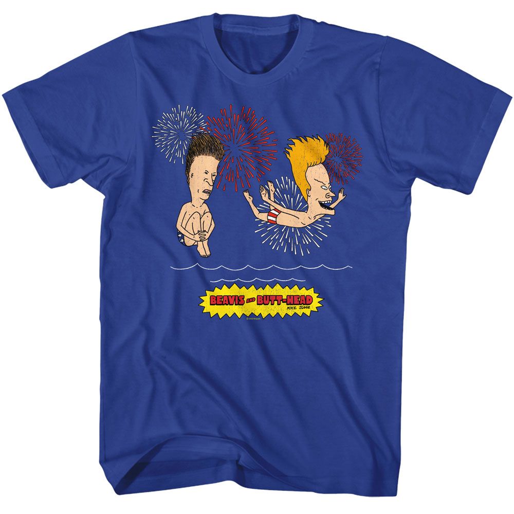 Beavis And Butthead - Firework Swim Boyfriend Tee Hoodie, Sweatshirt | ZylaModa.com