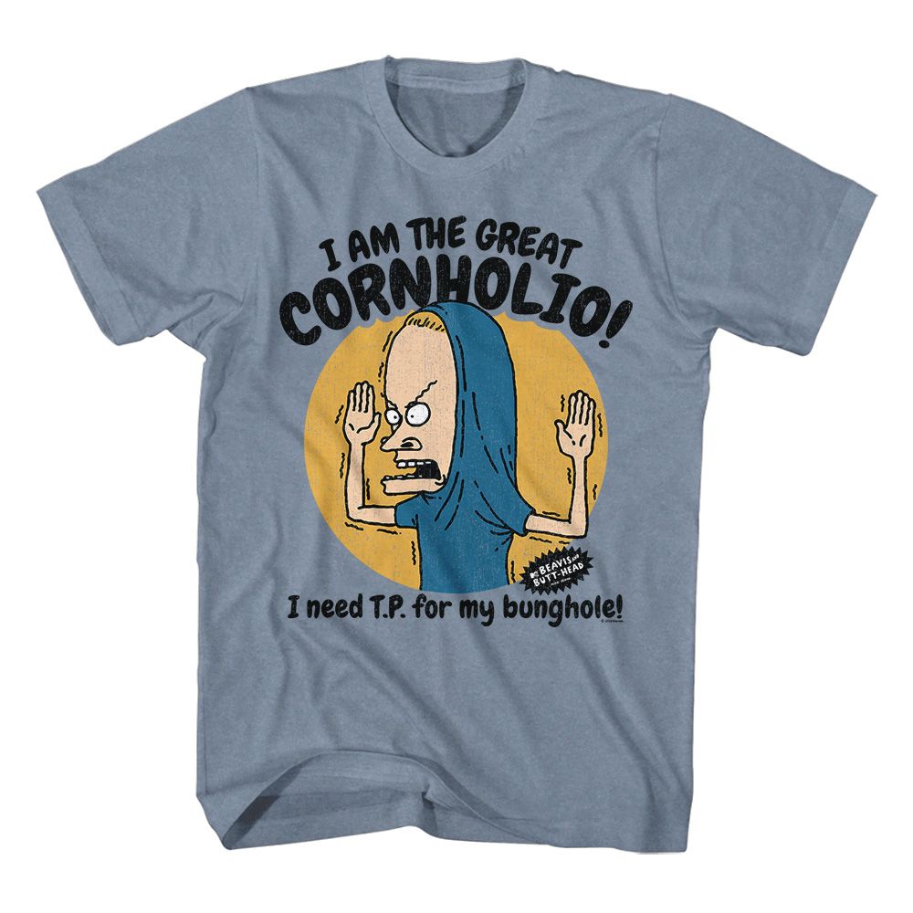 Beavis And Butthead - The Great Cornholio Boyfriend Tee Hoodie, Sweatshirt | ZylaModa.com
