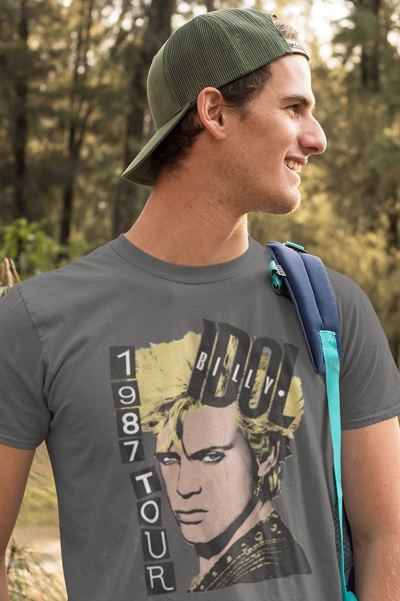 Billy Idol 1987 Tour T-Shirt Hoodie, Sweatshirt | ZylaModa.com (Image 1)