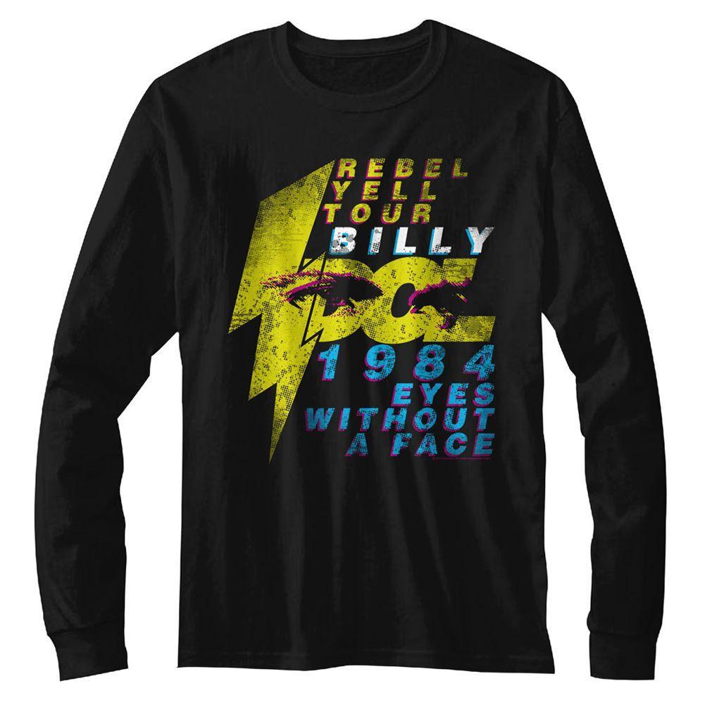 Billy Idol Eyeballs Long Sleeve Boyfriend Tee Hoodie, Sweatshirt | ZylaModa.com