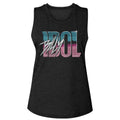 Billy Idol - Name Gradient Womens Slub T-Shirt Hoodie, Sweatshirt | ZylaModa.com