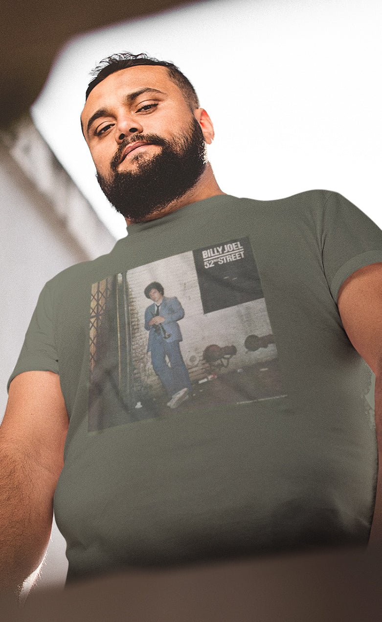 Billy Joel 52nd Street Big and Tall T-Shirt Hoodie, Sweatshirt | ZylaModa.com (Image 1)
