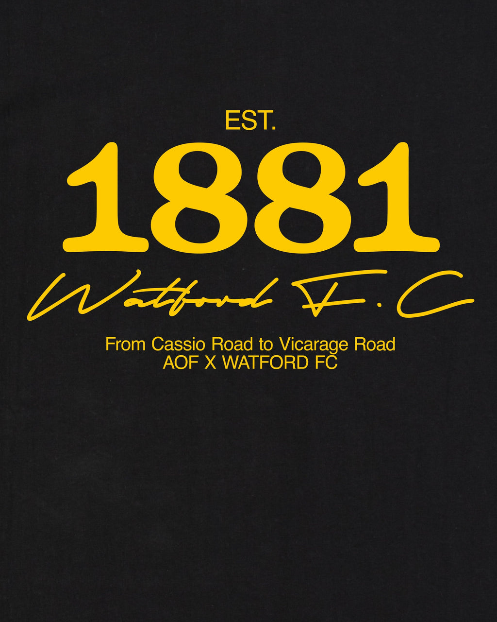 AOF x Watford 1881 - Tee Hoodie, Sweatshirt | ZylaModa.com (Image 2)
