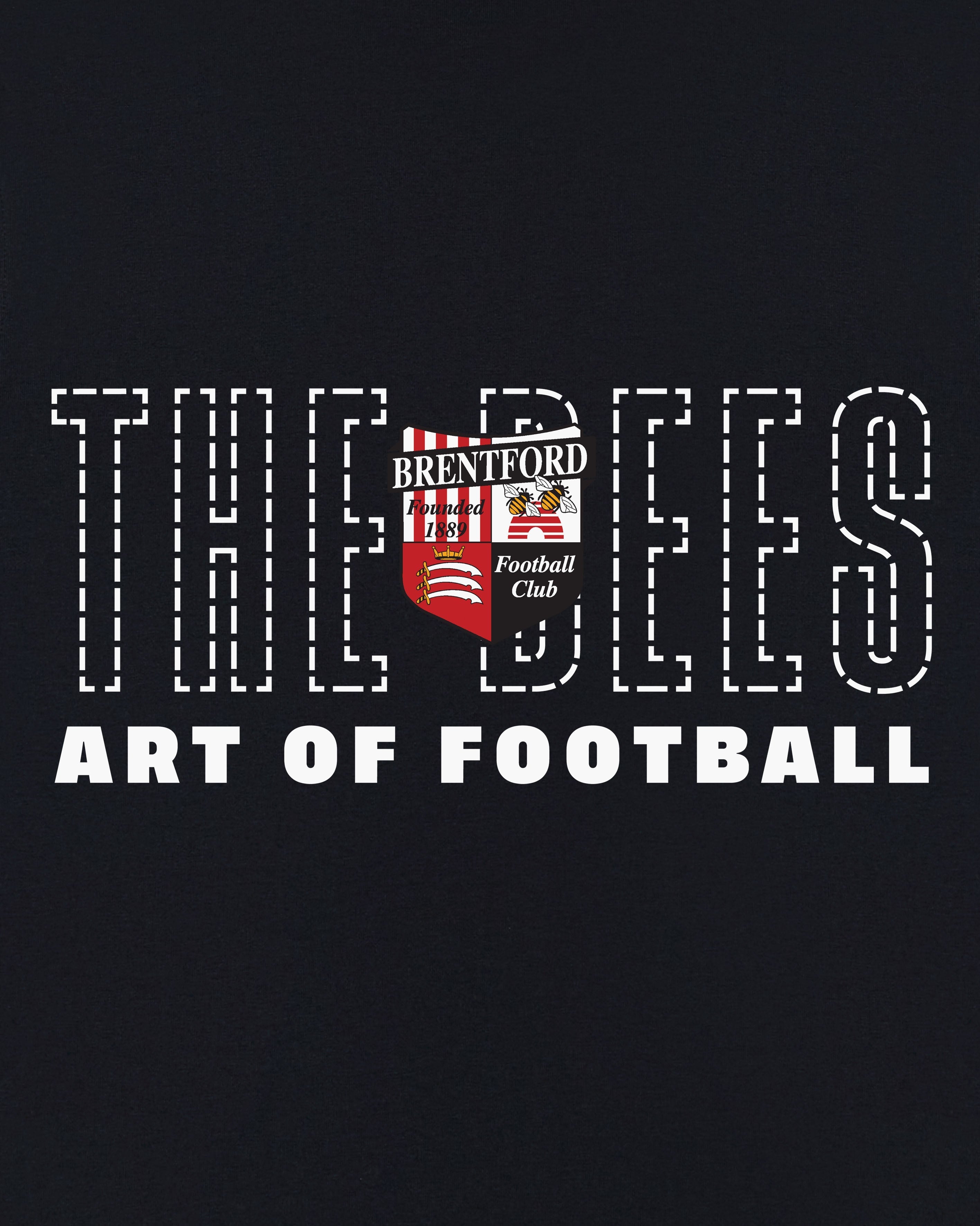 Brentford 90s Black Tee Hoodie, Sweatshirt | ZylaModa.com (Image 2)