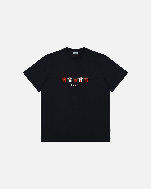 AC Printed Classics Black Tee Hoodie, Sweatshirt | ZylaModa.com (Image 1)