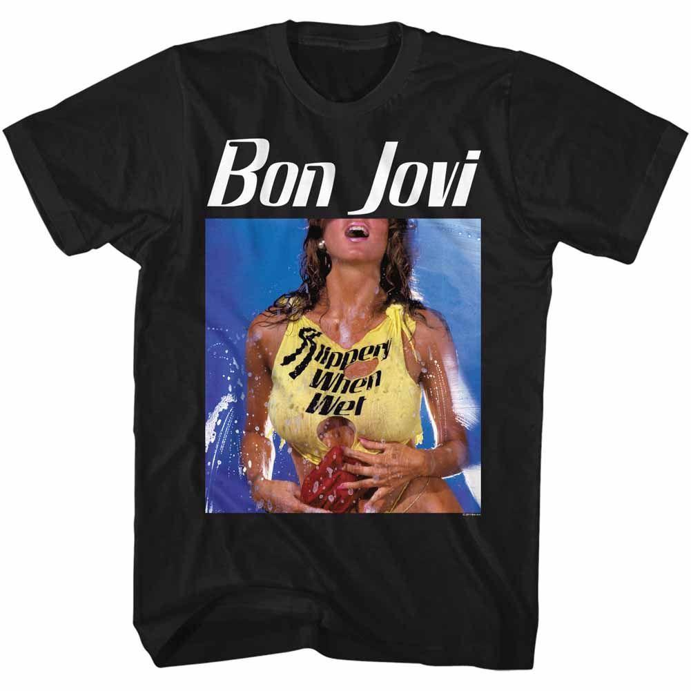 Bon Jovi - Bon Slippery T-Shirt Hoodie, Sweatshirt | ZylaModa.com