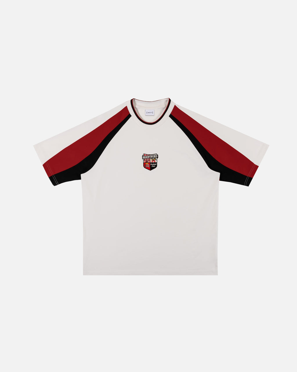 Brentford 90s Heavyweight Panelled Tee Hoodie, Sweatshirt | ZylaModa.com (Image 1)