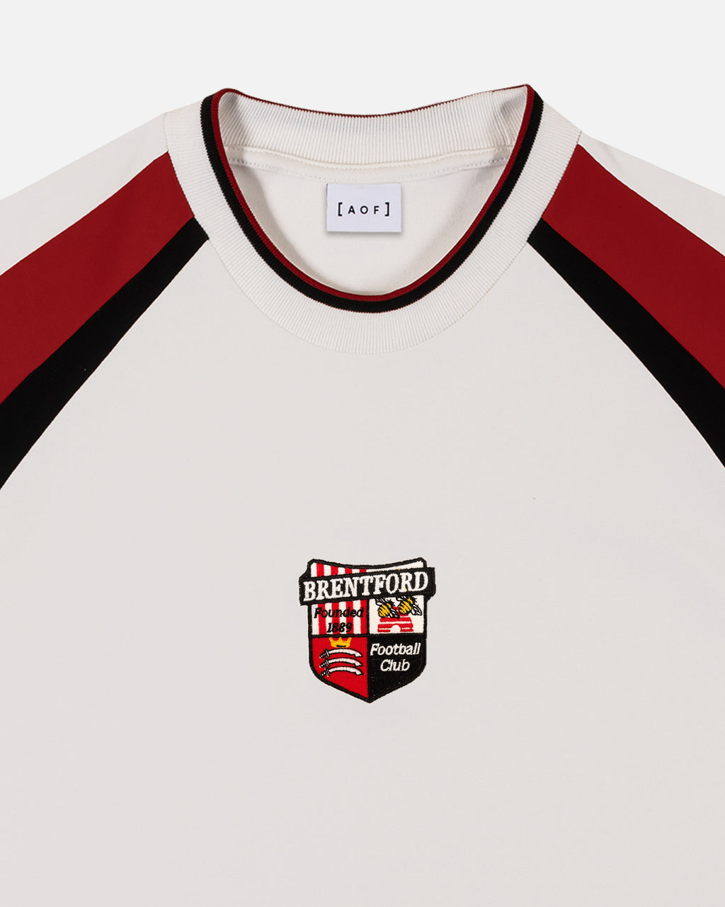 Brentford 90s Heavyweight Panelled Tee Hoodie, Sweatshirt | ZylaModa.com (Image 3)