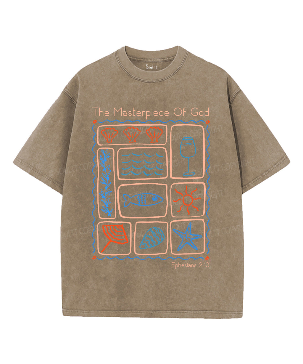The Masterpiece Of God Unisex Washed Christian T-shirt Hoodie, Sweatshirt | ZylaModa.com (Image 5)