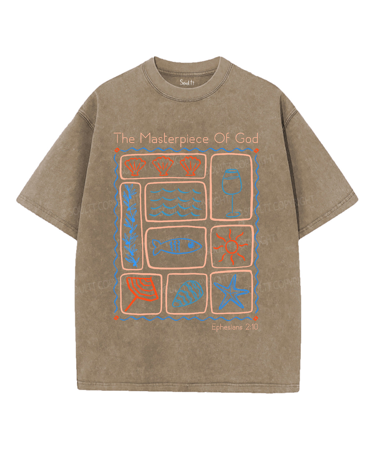 The Masterpiece Of God Unisex Washed Christian T-shirt Hoodie, Sweatshirt | ZylaModa.com (Image 5)