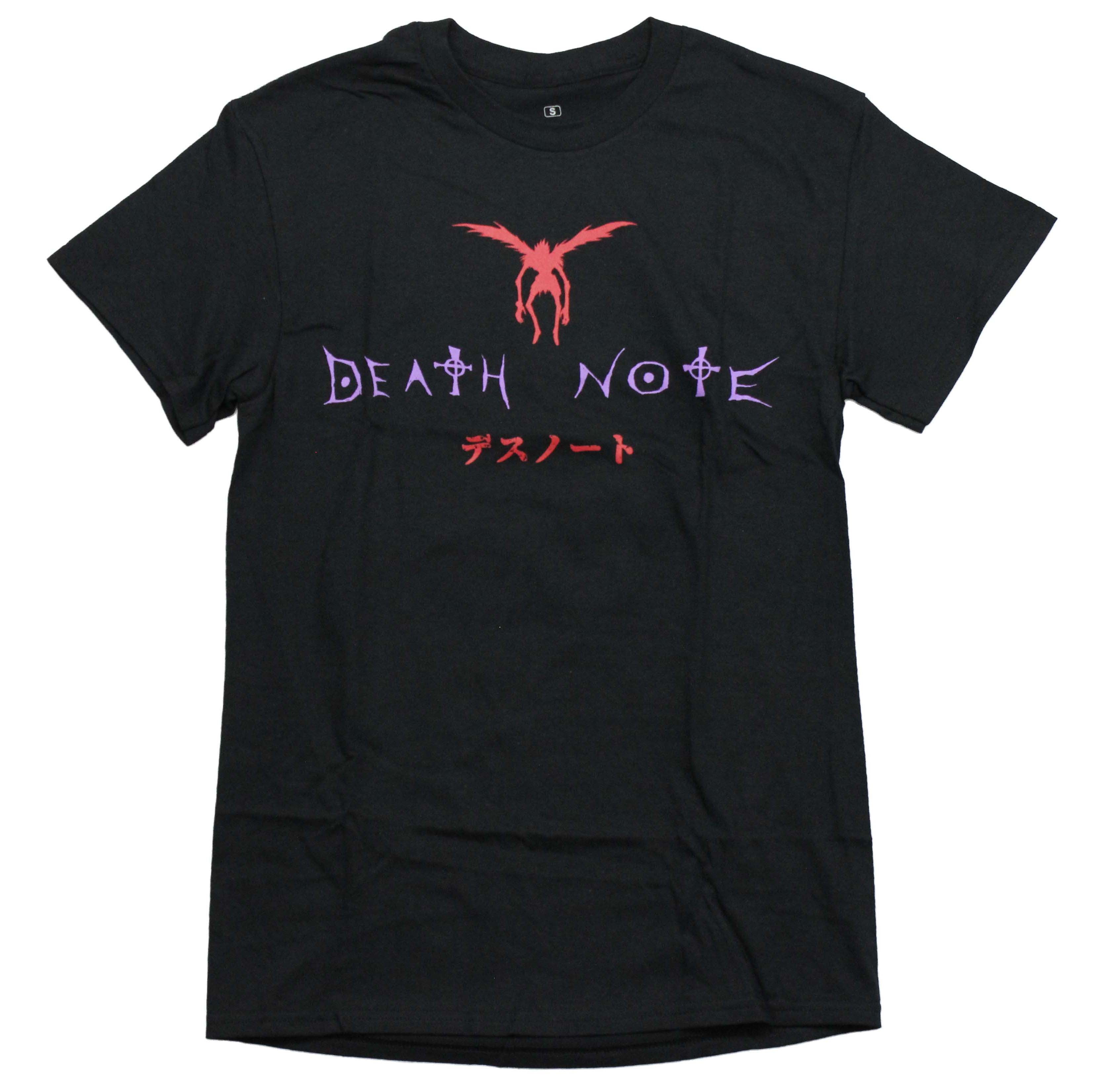 Death Note Mens T-Shirt - Red Ryuk Winged Logo Holding Book Ornate Back Hoodie, Sweatshirt | ZylaModa.com