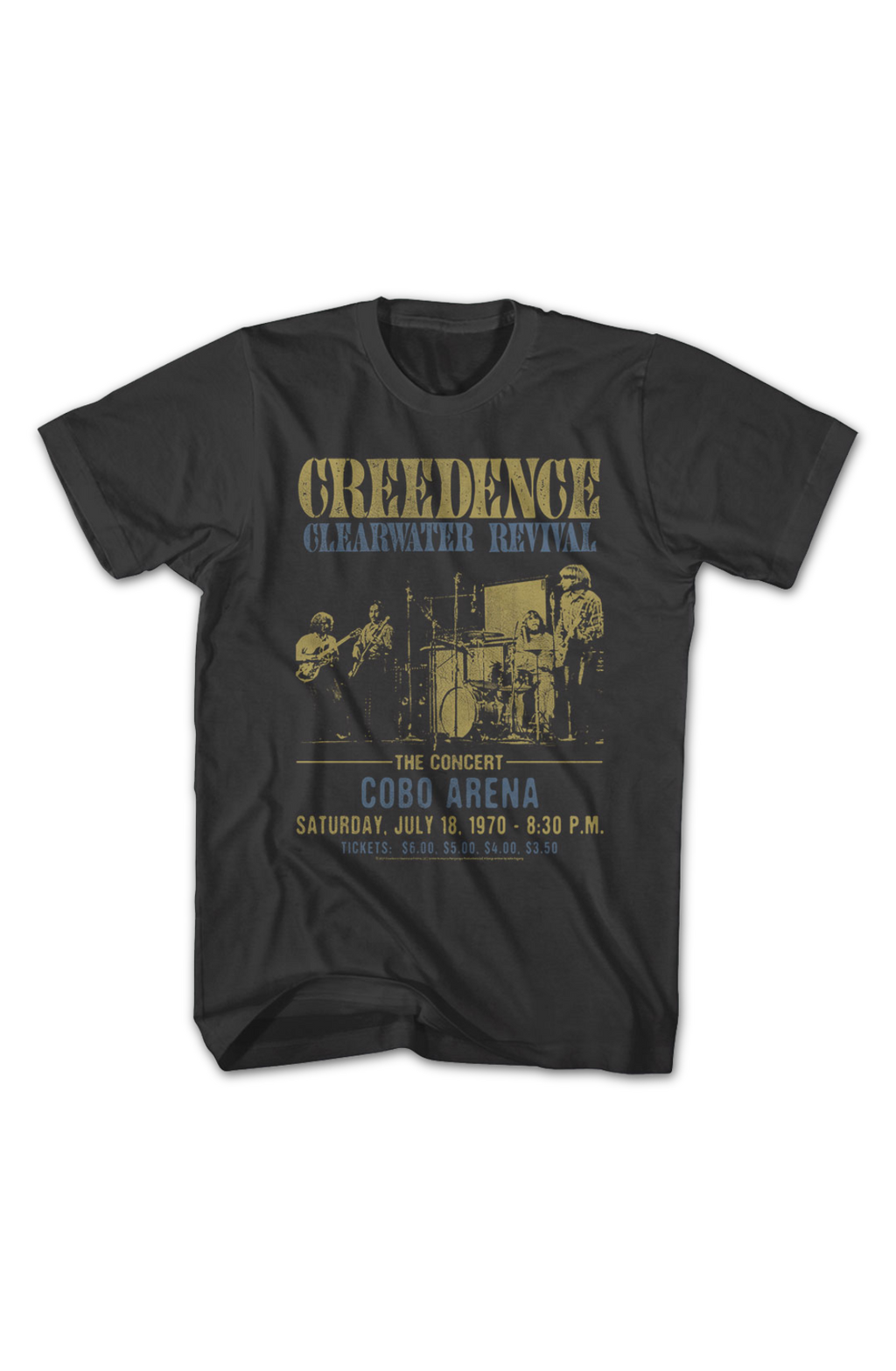 Cobo Arena Concert Creedence Clearwater Revival T-Shirt Hoodie, Sweatshirt | ZylaModa.com (Image 2)