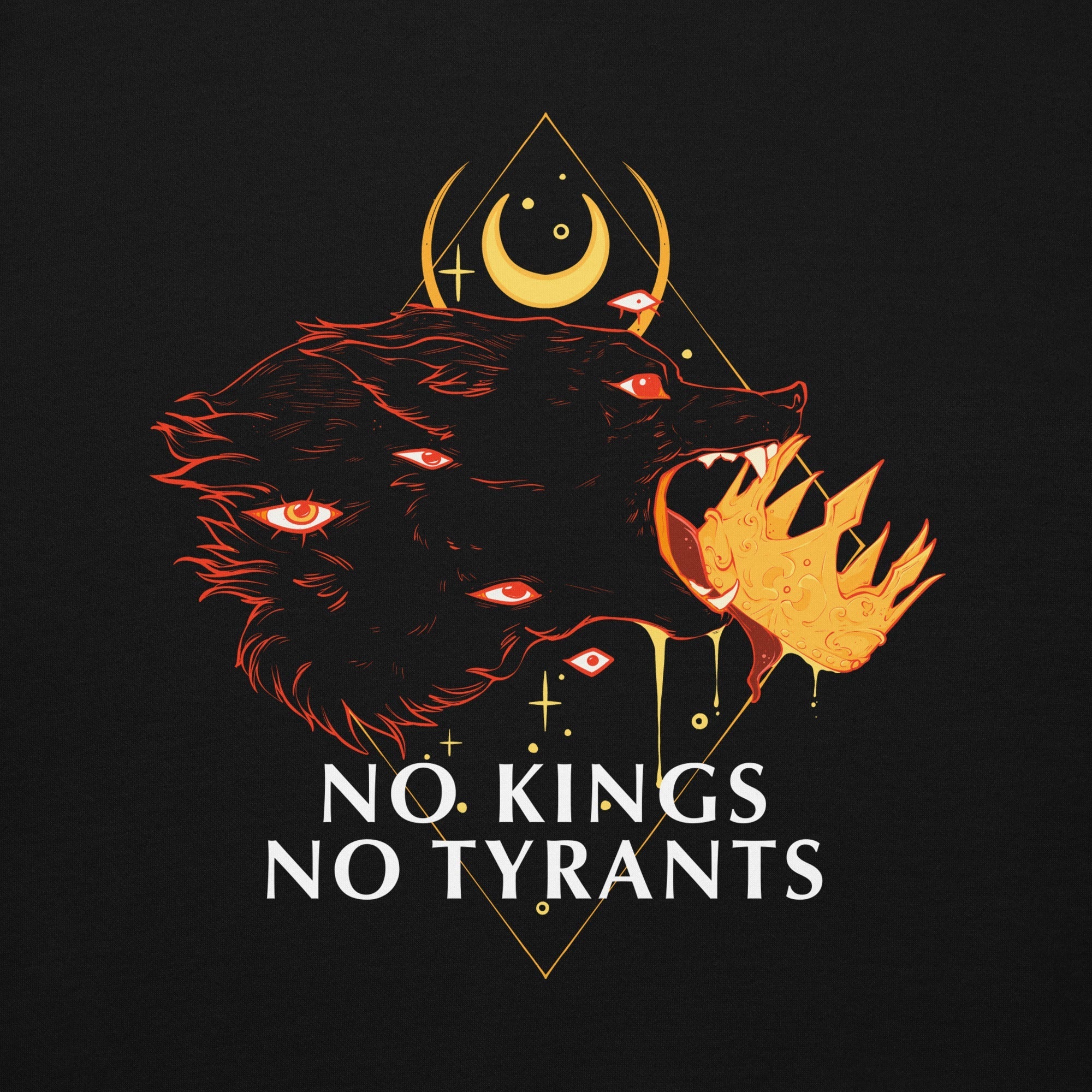 No Kings Wolf, Unisex Hoodie T-Shirts, Sweatshirt | ZylaModa.com (Image 4)