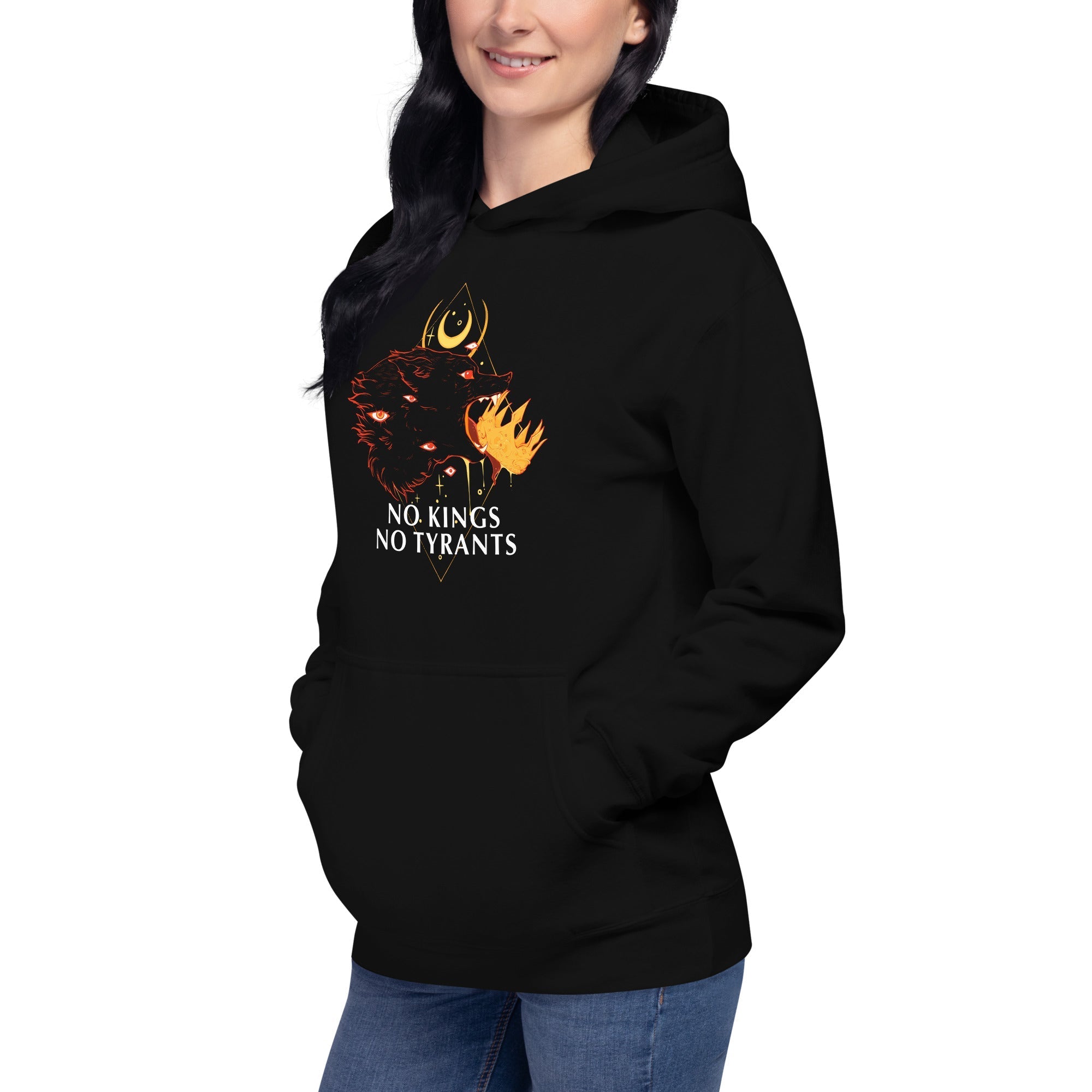 No Kings Wolf, Unisex Hoodie T-Shirts, Sweatshirt | ZylaModa.com (Image 2)