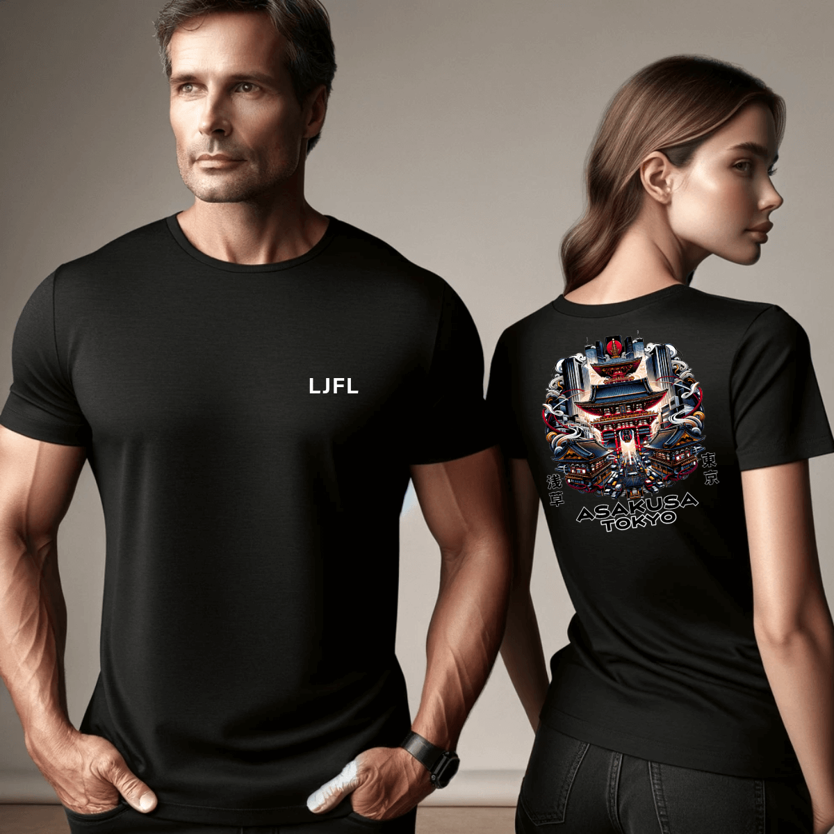 Beautiful Asakusa Unisex Tee (Back Print) Hoodie, Sweatshirt | ZylaModa.com (Image 2)
