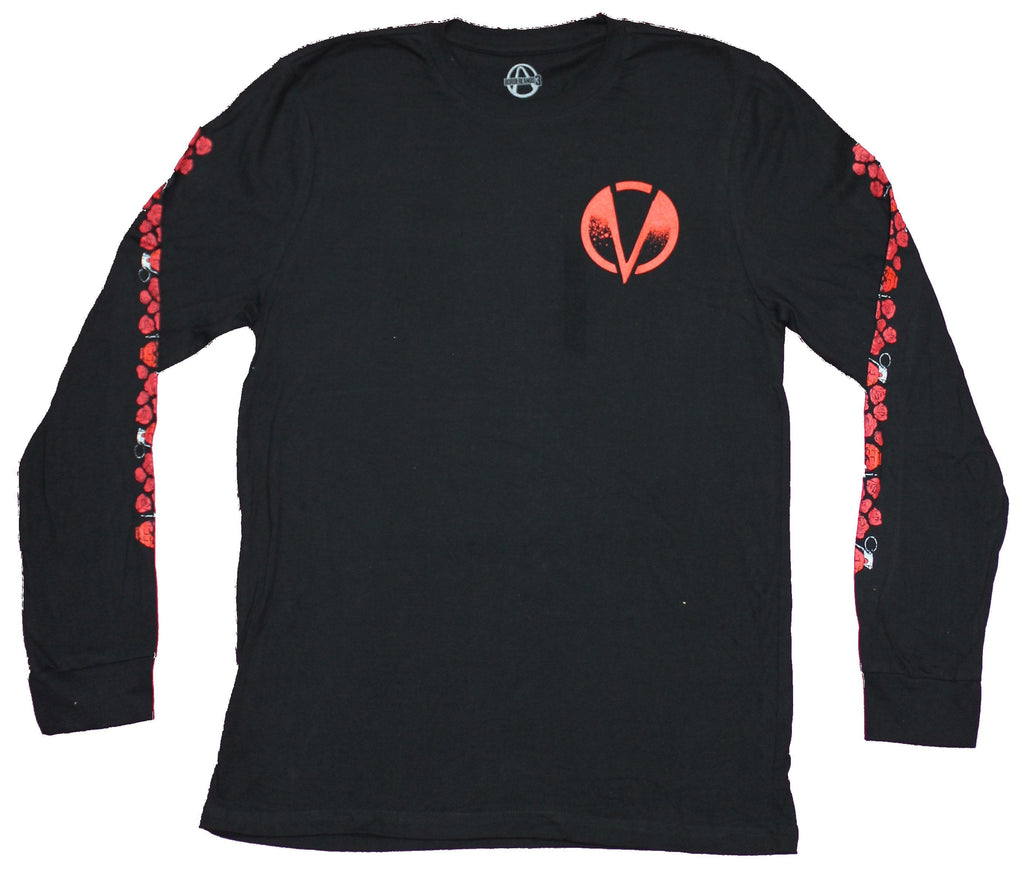 Borderlands Mens Long Sleeve T-shirt - Logo Lapel Giant Group Image Back Hoodie, Sweatshirt | ZylaModa.com (Image 1)