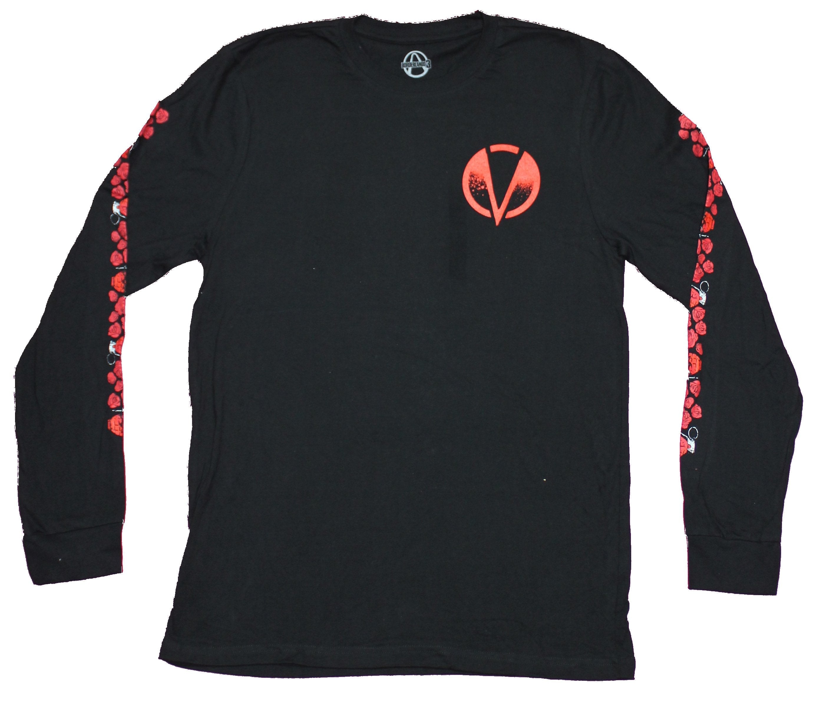Borderlands Mens Long Sleeve T-shirt - Logo Lapel Giant Group Image Back Hoodie, Sweatshirt | ZylaModa.com (Image 1)