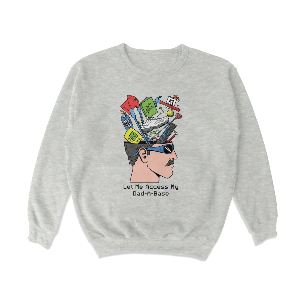 Dad A Base Crewneck Sweatshirt T-Shirts, Hoodie | ZylaModa.com (Image 1)