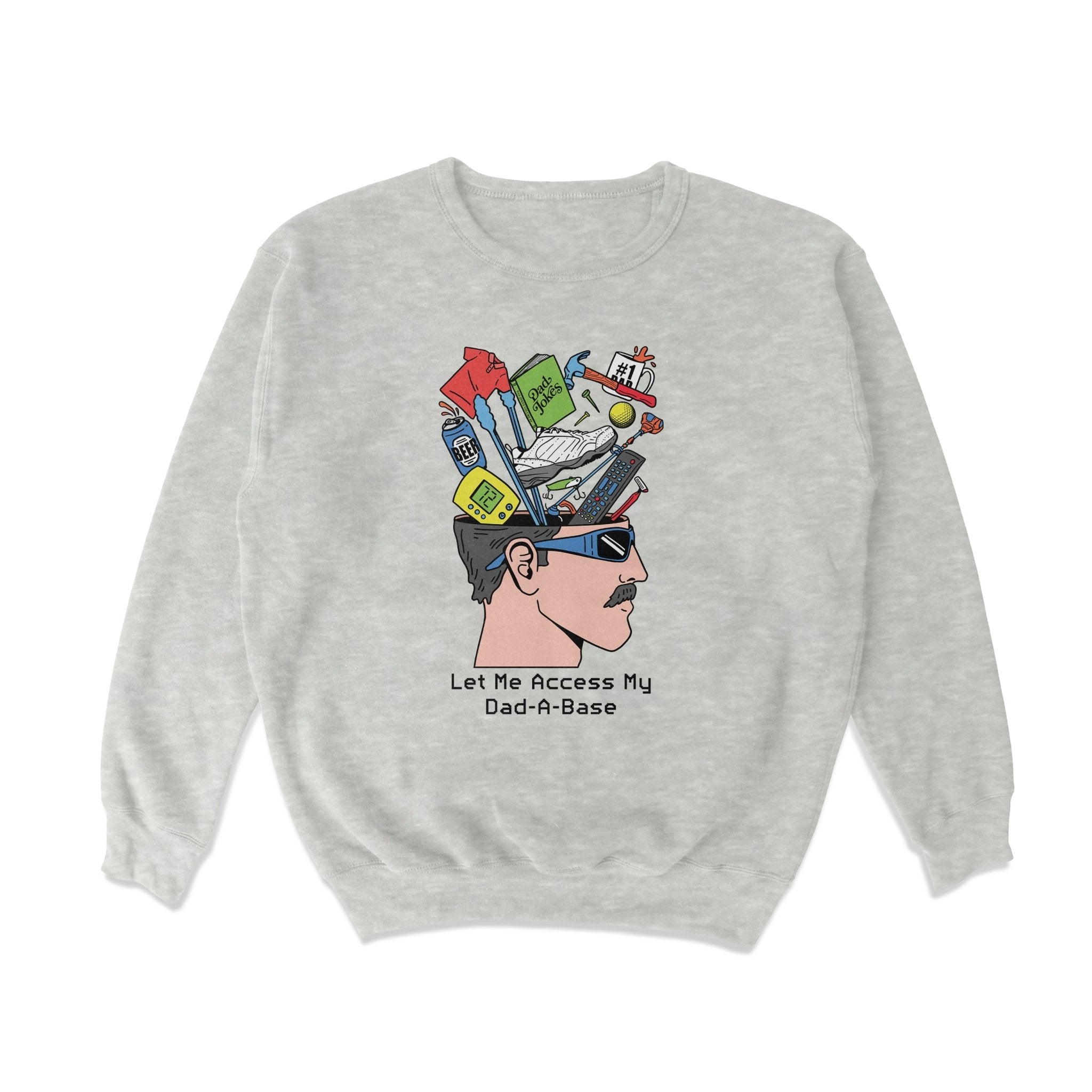 Dad A Base Crewneck Sweatshirt T-Shirts, Hoodie | ZylaModa.com (Image 1)