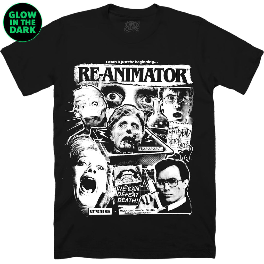 RE-ANIMATOR: DEATH DEFEATED - T-SHIRT (GLOW IN THE DARK) Hoodie, Sweatshirt | ZylaModa.com (Image 1)