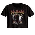 Def Leppard - 1987 Live In Concert Womens Crop Tee Hoodie, Sweatshirt | ZylaModa.com