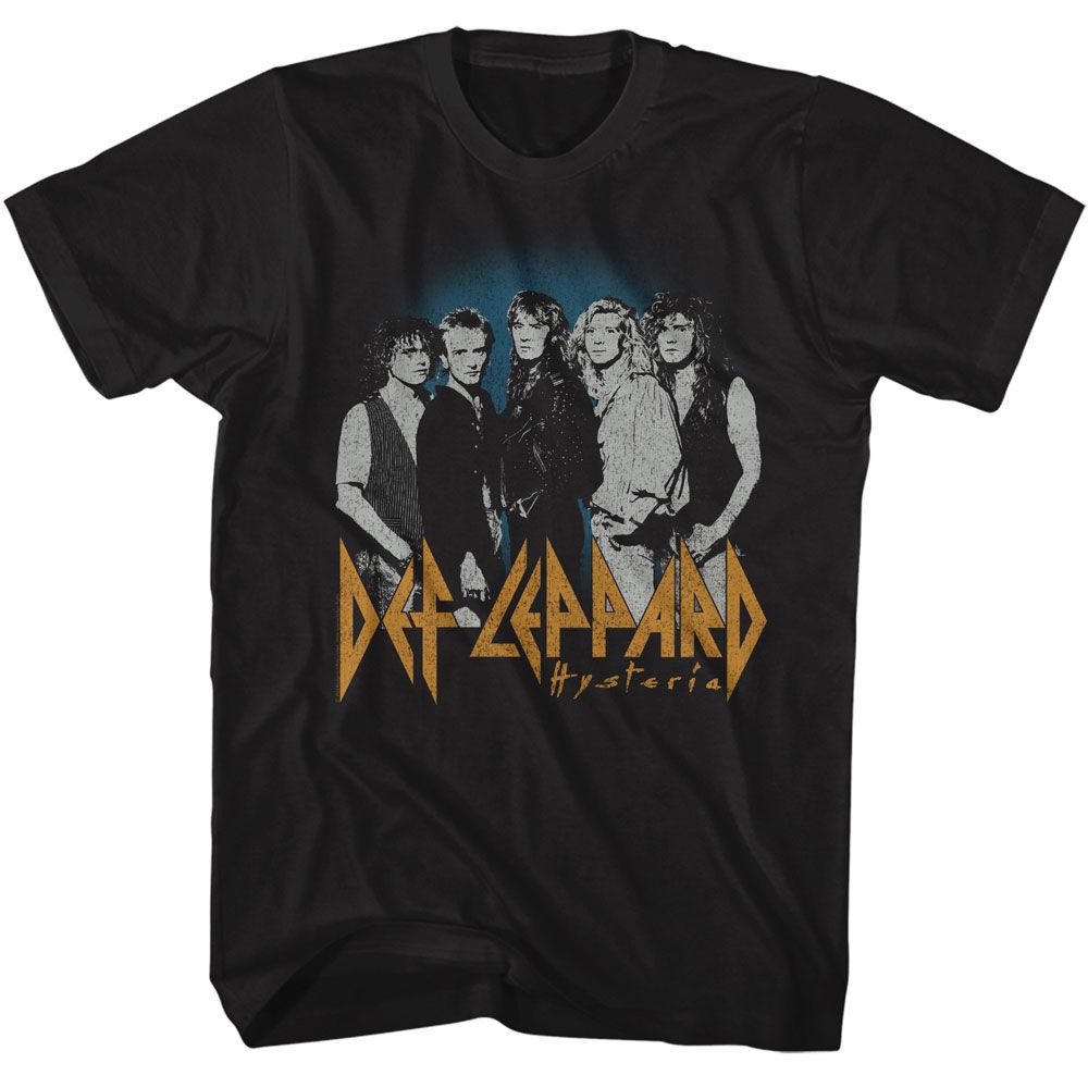 Def Leppard - Blue Fade Background Boyfriend Tee Hoodie, Sweatshirt | ZylaModa.com
