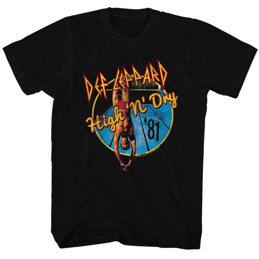 Def Leppard High 'N' Dry Boyfriend Tee Hoodie, Sweatshirt | ZylaModa.com