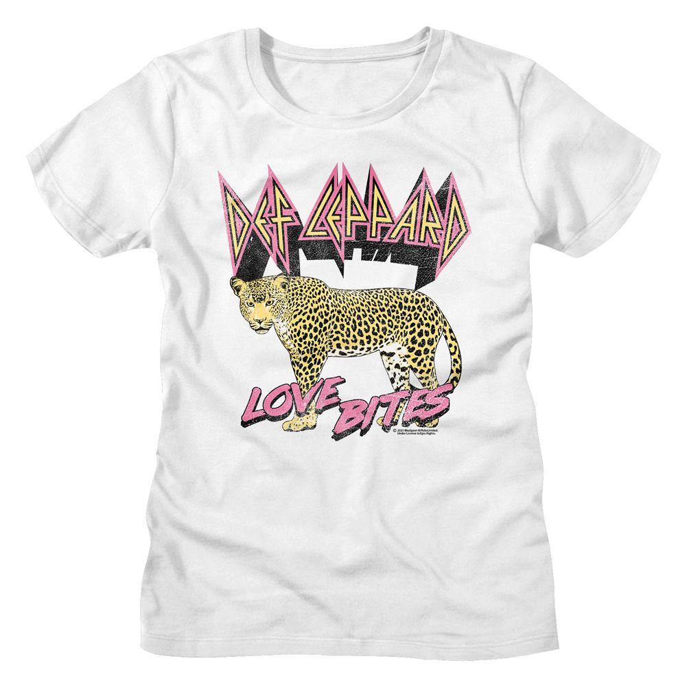Def Leppard Love Bites Leopard Womens T-Shirt Hoodie, Sweatshirt | ZylaModa.com