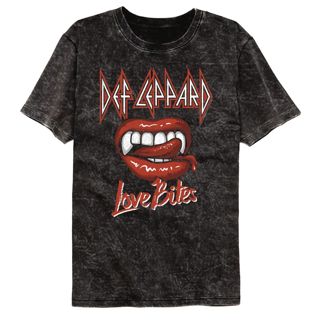 Def Leppard Love Is Biting Mineral Wash T-Shirt Hoodie, Sweatshirt | ZylaModa.com