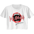 Def Leppard Mouth Womens Crop Tee Hoodie, Sweatshirt | ZylaModa.com