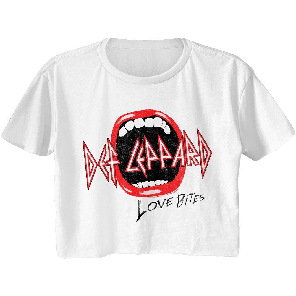 Def Leppard Mouth Womens Crop Tee Hoodie, Sweatshirt | ZylaModa.com