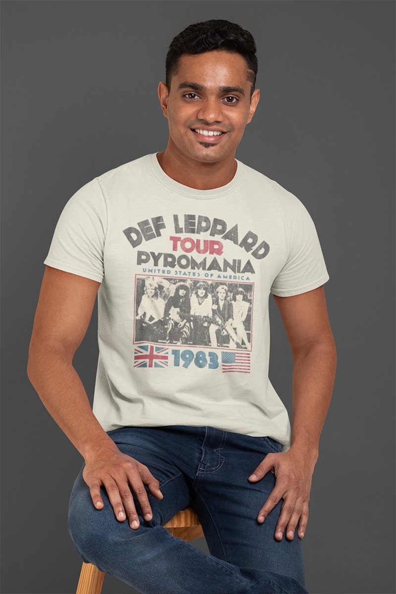 Def Leppard Pyro Tour T-Shirt Hoodie, Sweatshirt | ZylaModa.com (Image 1)