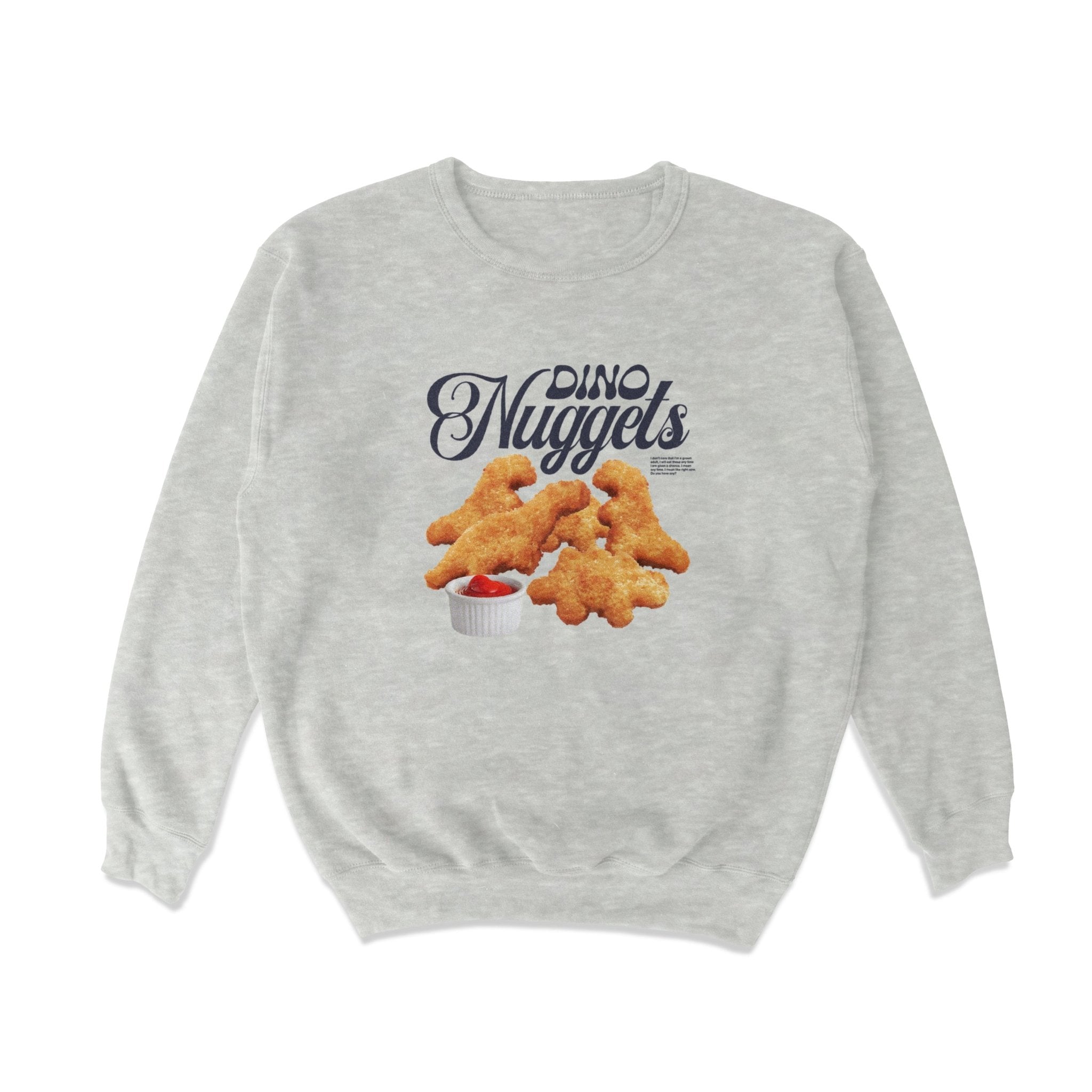 Dino Nuggets Crewneck Sweatshirt T-Shirts, Hoodie | ZylaModa.com (Image 1)