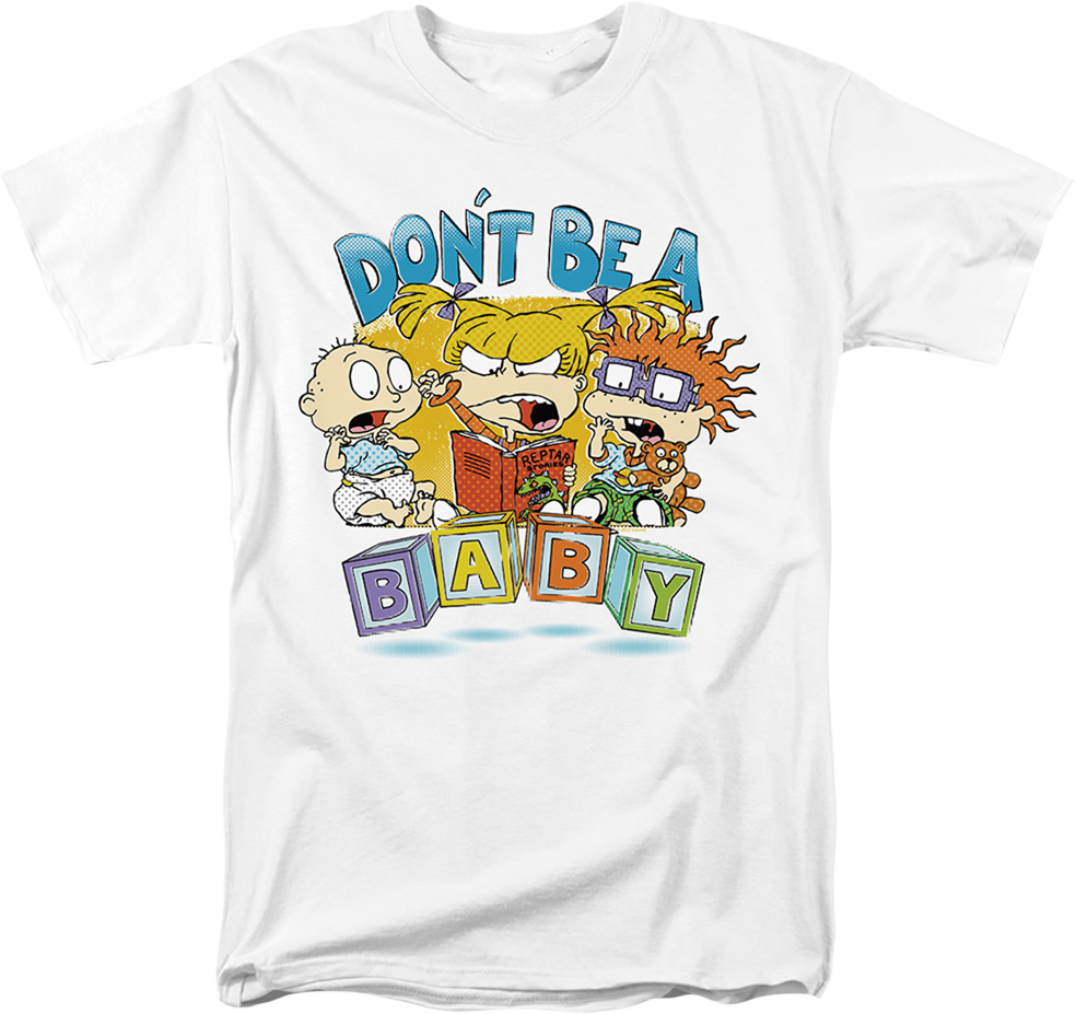 Don't Be A Baby Blocks Rugrats T-Shirt Hoodie, Sweatshirt | ZylaModa.com (Image 1)