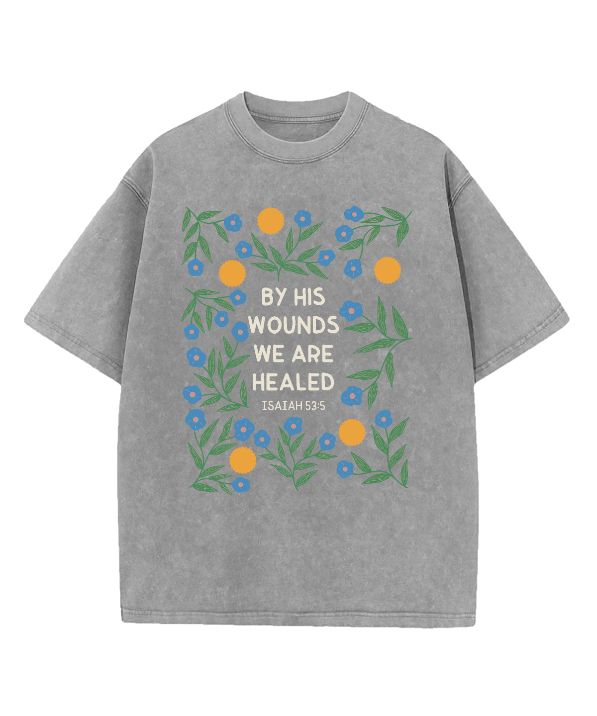 We Are Healed Washed Christian T-shirt Hoodie, Sweatshirt | ZylaModa.com (Image 3)