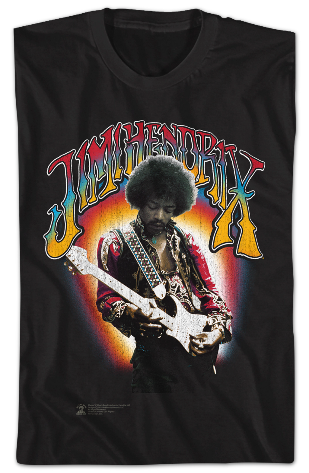 Electric Colors Jimi Hendrix T-Shirt Hoodie, Sweatshirt | ZylaModa.com (Image 2)