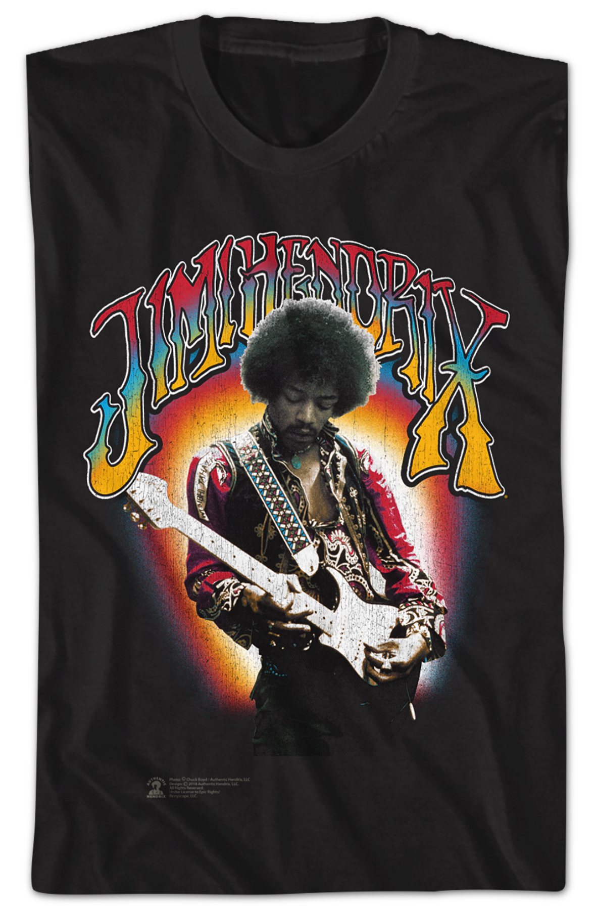 Electric Colors Jimi Hendrix T-Shirt Hoodie, Sweatshirt | ZylaModa.com (Image 2)